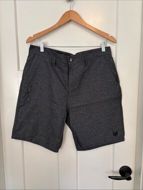 Zoo York Men's Dark Charcoal Flat Front Shorts